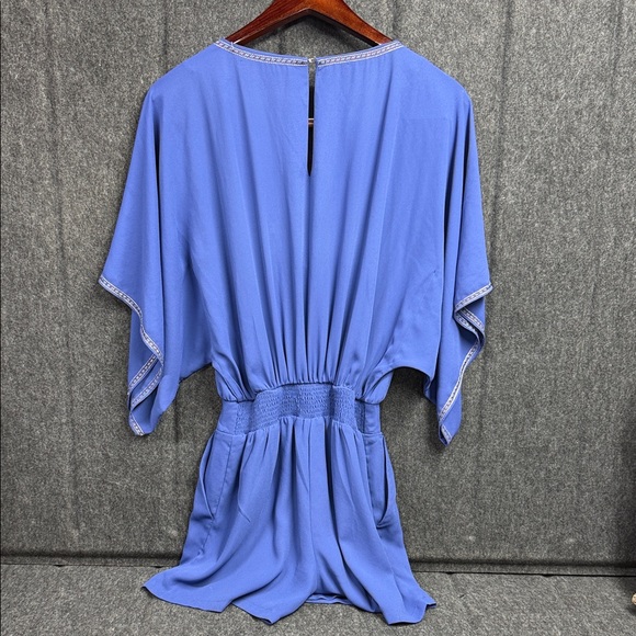 White House Black Market Blue Embroidered Garment - Picture 4 of 11